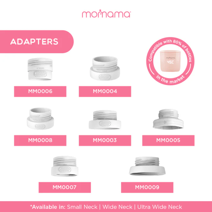 Momama Adapter for Intelligent Portable Baby Bottle Warmer - Small Neck | Wide Neck | Ultra Wide Neck